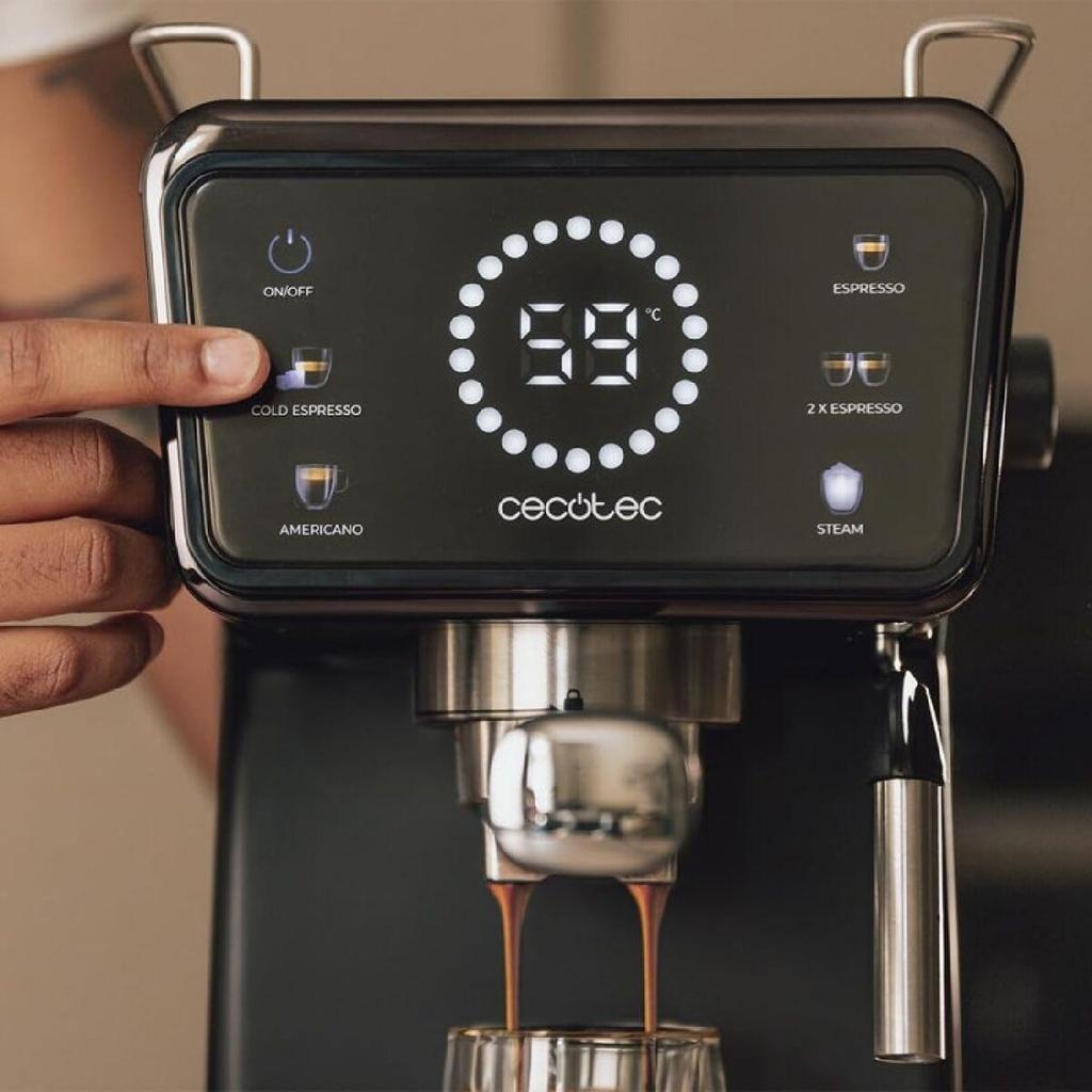 Cecotec Power Espresso Touch ColdBrew Espresso Machine 1350W Black