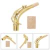 Alto Saxophone Curved Neck Mouthpiece Brass Sax Bend Neck with Cork Sheet