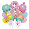 New Candy Ice Cream Balloon Set Baby Birthday Party Photo Props 32-Inch Pink Digital Scene Arrangement