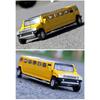 1/32 zliatinový Hummer H2 predĺžená limuzína kovový odliatok model auta zvuk a svetlo naťahovacie detské hračkárske vozidlá darček