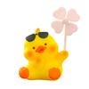 New Dudu Windmill Park Electric Motorcycle Figurine, Cute Wind-up Bicycle Decoration, Summer Riding Accessory
