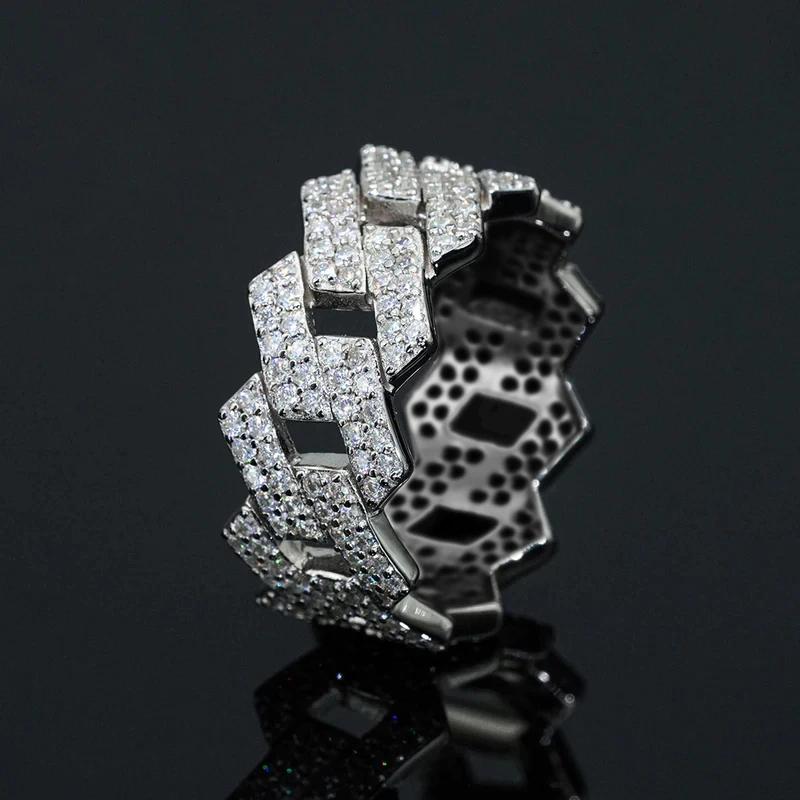Huitan Linked Design Ring Delicate Women's Accessories Full Bright Cubic Zirconia Elegant Fashion Party Daily Versatile Jewelry