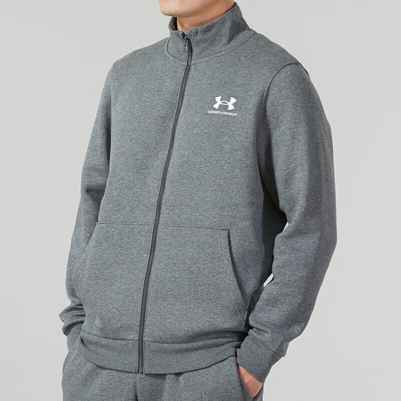 Under Armour Fleece Knit Stand-Collar Jacket L