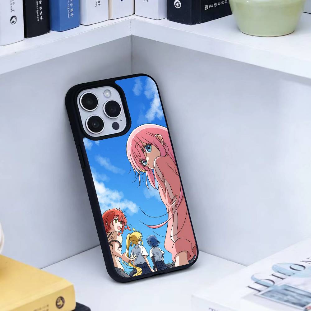 Custodia per Telefono Anime Carina B-BOCCHI T-THE R-ROCK Per iPhone 17,16,15,14,13,Pro,Max,Plus,Magnetica Per Ricarica Wireless Magsafe