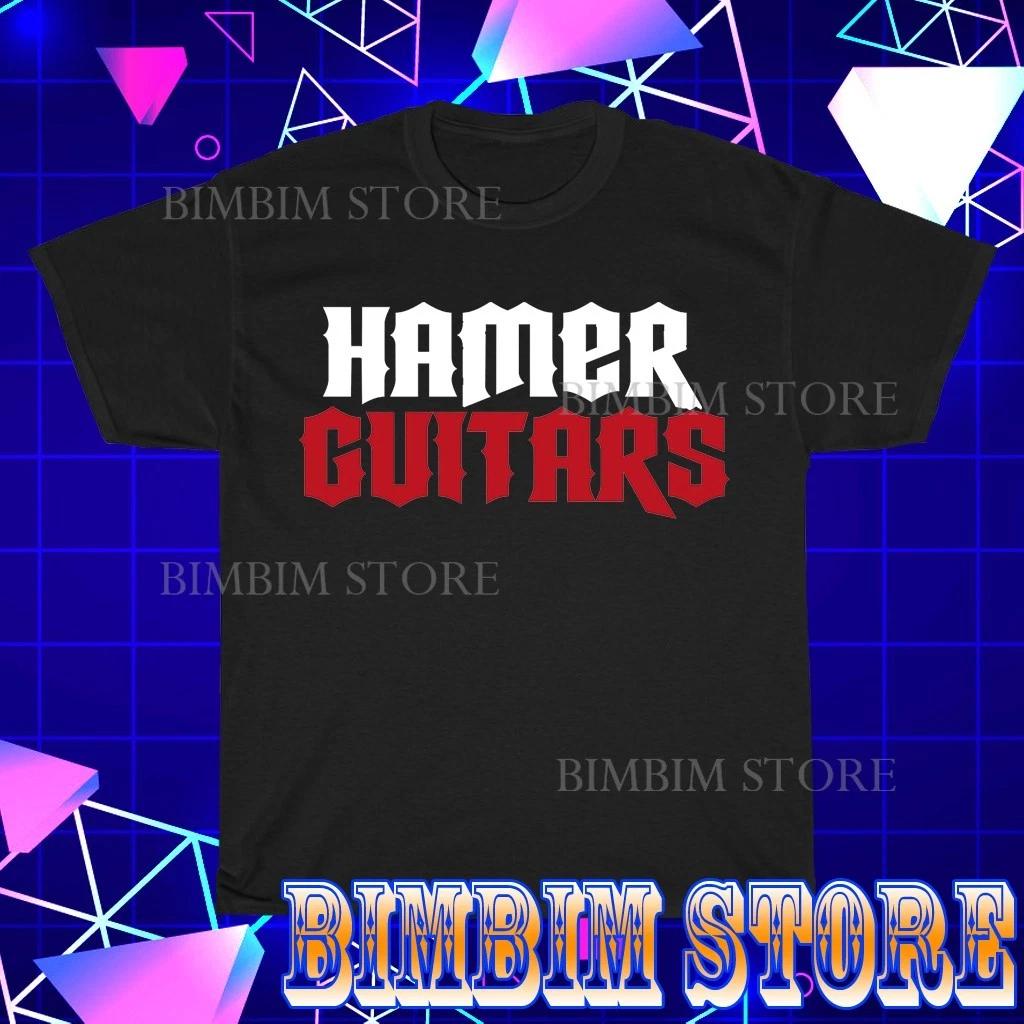

Hamer Guitars Музыкальный Логотип Футболка Футболка Смешная Американский Размер S - 5XL Футболка 2XL