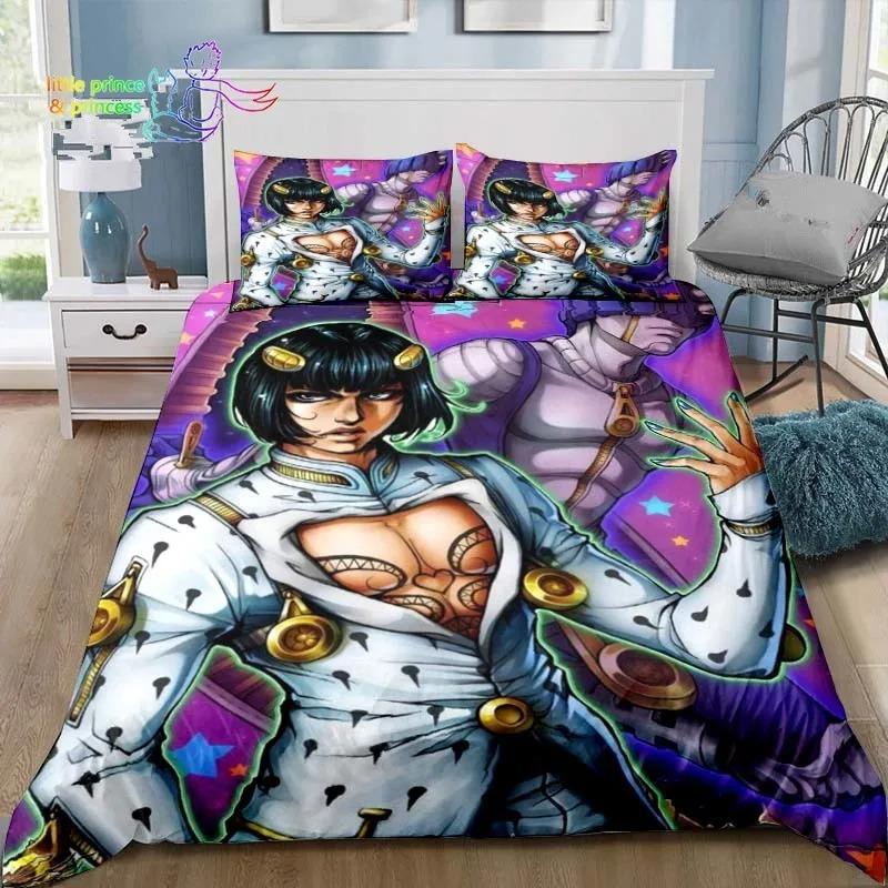 Jojolion Abenteuer Bequeme Bettdecke Bettbezug Kissenbezug Bettwäsche-Set Kinderzimmer Dekoration Heimtextilien