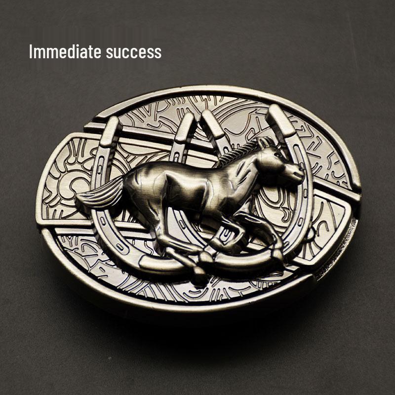 Men's Casual Punk Alloy Knife Buckle Belt