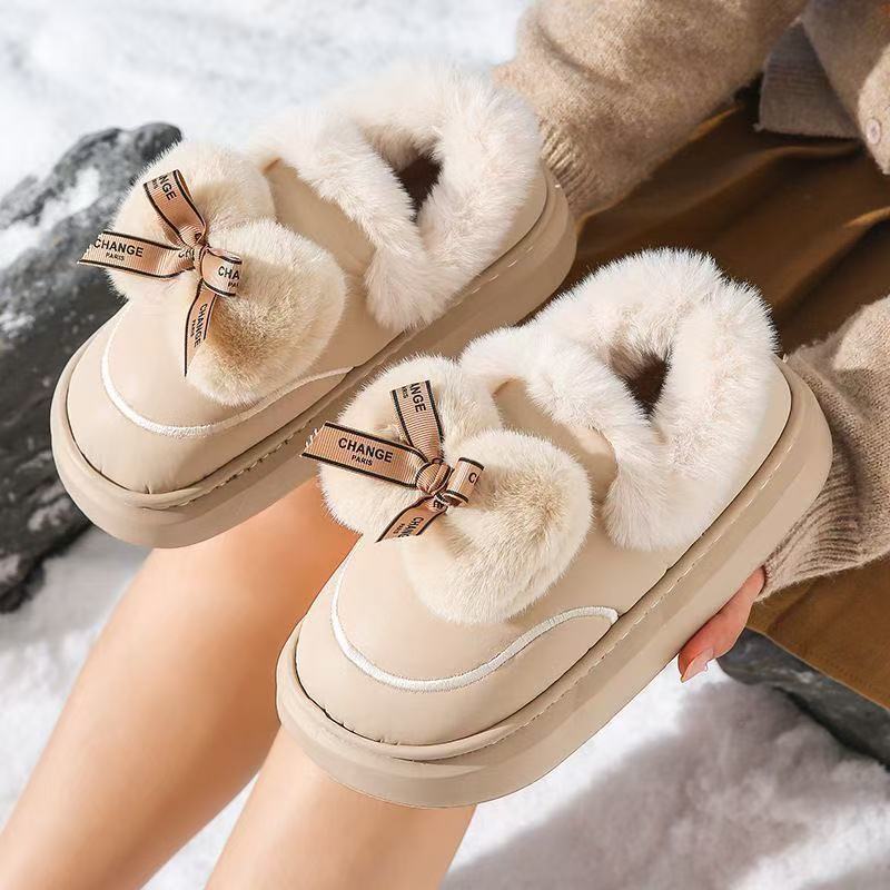 

Новые хлопковые туфли осень и зима плюшевые теплые корейская версия домашние на толстой подошве плюшевые хлопковые ботинки 40-41 хаки