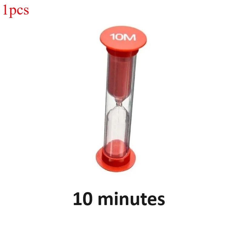 

Пісочний годинник Кольоровий,30 сек,1 хв,2 хв,3 хв,5 хв,10 хв для дитячого чищення зубів, приготування їжі, ігор, школи, офісу 10M червоний