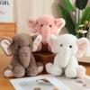 23/35CM Cute Elephant Plush Toys Soft Animal Dolls Kawaii Elephant Pillow for Christmas Birthday Gifts