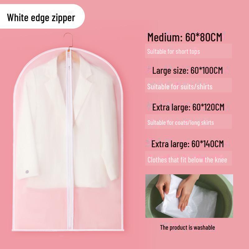 Waterproof and Washable Hanging Clothing Dust Cover for Cross-Border Households