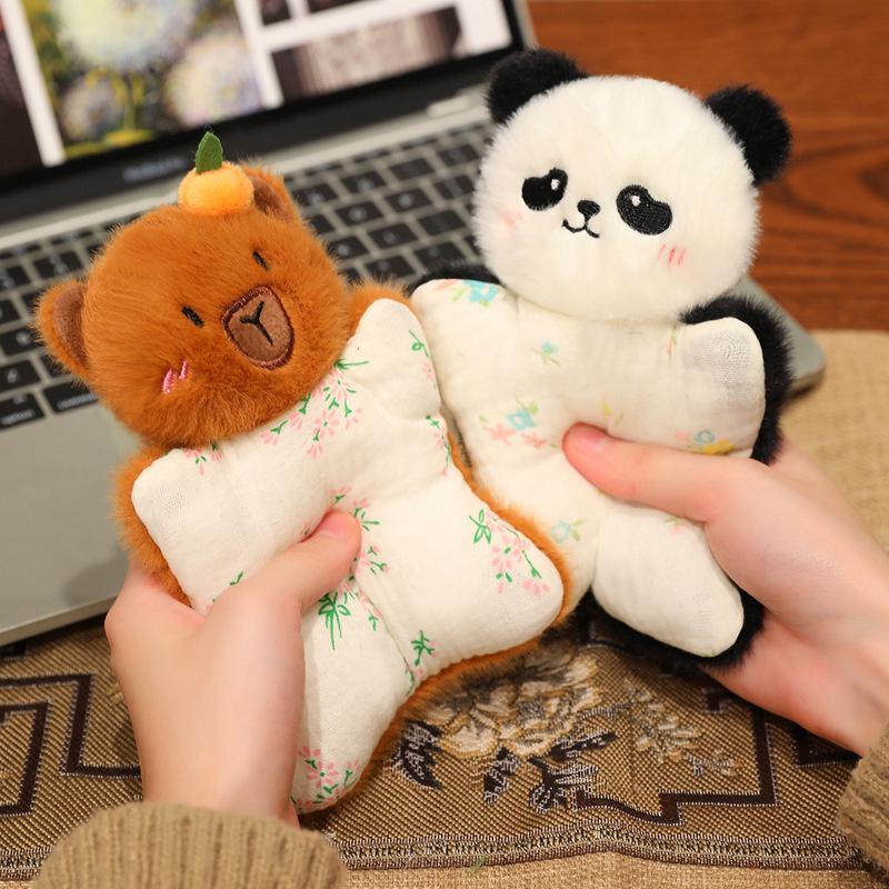 Creative Panda Finger Puppet Plush Toy & Soothing Beanbag Towel Doll – Children's Companion Gift
