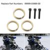 Copper Exhaust Gasket O Ring with Screws Set For Yamaha Snowmobile Nytro, Vector, Rage and Venture Four Stroke Three Cylinder Models