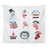 Christmas Series Santa Claus Pattern Tapestry TV Background Wall Landscape Tapestry Cloth Hanging Cloth