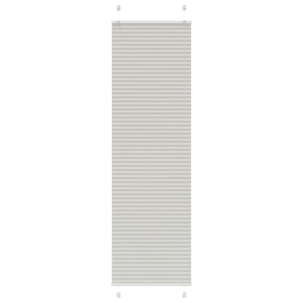 Light Grey Pleated Blind 55X200 Cm Fabric Width 54.4Cm