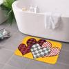 1PC Heart Pattern Kitchen Rug Non-Slip Door Mat Pop Design Bathroom Rug Bath Mat Carpet for Home Sink Laundry Decoreeree