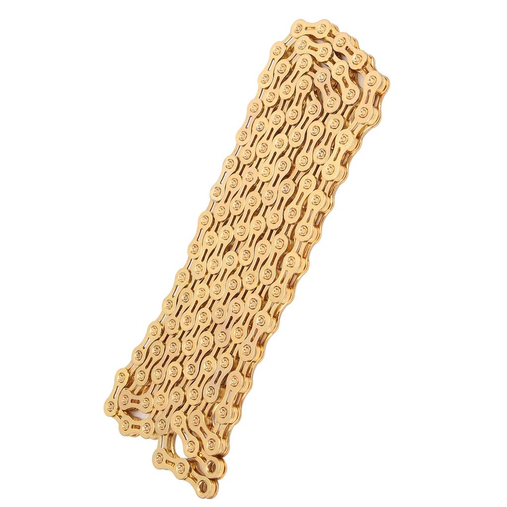 VG Sports Mountain Bike 9 Speed Chain 116 Links 1 2inx11 128in Bicycle Chain Gold