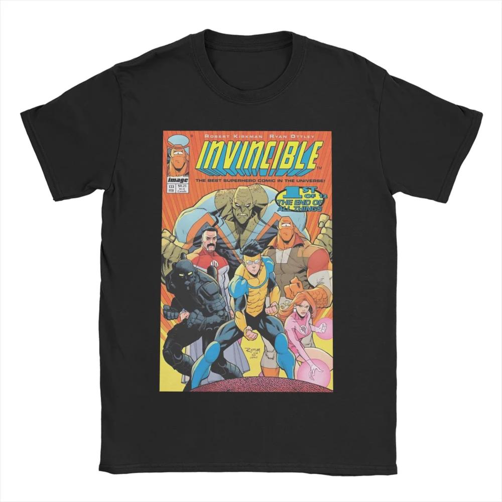 Nepřemožitelné Tričko s Potiskem Léto Komiks Anime Harajuku Trička Pánská Dámská Bavlna Kulatý Výstřih Top Trička Krátký Rukáv Estetické Topy