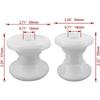 ISURE MARINE 18mm Water White Bow Anchor Roller Replacement Wheels Bow Roller Plastic Pulley for Marines Boats Yachts