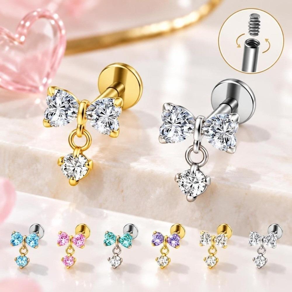Internally Threaded Body Piercing Jewelry G23 Titanium Dangle Charm Earring Cartilage Piercing