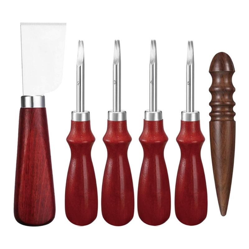 Leather Edging Skiving Beveler Metal Leather Skiver Tool Leather Cutting Trimmer Tool Wood Leather Edging Burnisher