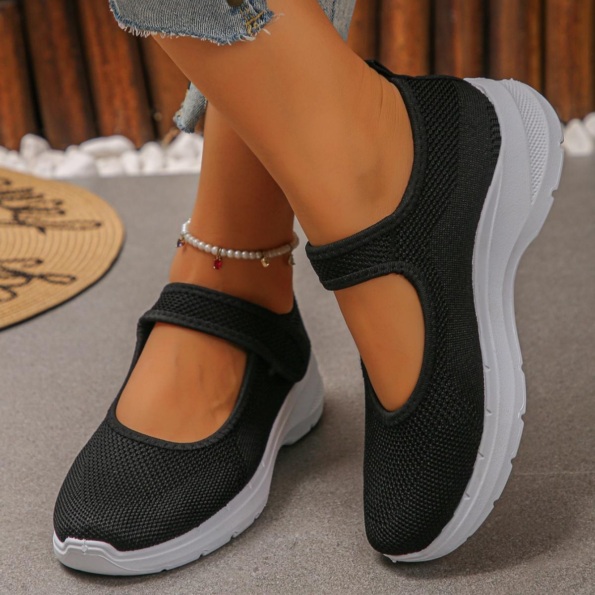 

Fashionable Thick Soled Breathable Vulcanized Shoes for Spring/autumn New Round Toe Comfortable Casual Sports Shoes for Women 36 чёрный