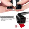 Car Door Seal Strip Rubber Double Layer Sealing Protector Weatherstrip Waterproof for Car Door Glass Window Door Hood Trunk
