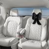 Car Headrest Pillow Plush Cute Car Neck Pillows Universal Neck & Cervical Pillows For Home And Office Chair Bow Tie Neck Pillow