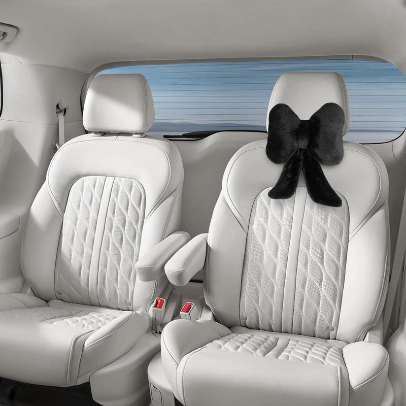Car Headrest Pillow Plush Cute Car Neck Pillows Universal Neck & Cervical Pillows For Home And Office Chair Bow Tie Neck Pillow