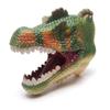 Arm Size Head Puppets Crocodile Head Gloves Soft Rubber Hand Puppet Realistic Dinosaur Head Model