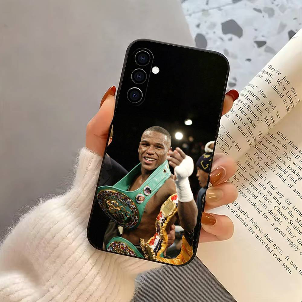 

F-Floyd M-Mayweather-es Boxing Phone Case For Samsung Galaxy A73,A72,A71,A70,A53,A52,A51,Soft Silicone Black Cover Samsung a11