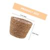 2pcs Rattan Flower Woven Handmade Straw Indoor Plant Storage Basket Home Decor Lightweight Compact Size Seagrass Planter