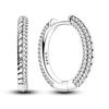 925 Sterling Silver Earrings Women Sparkling Snake Bone Pattern Hoop Earring For Anniversary Wedding Jewelry GiftsGood Product