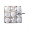9 Count Christmas Ball Ornaments, 3.15 Inch Xmas Balls for Holiday Celebrations
