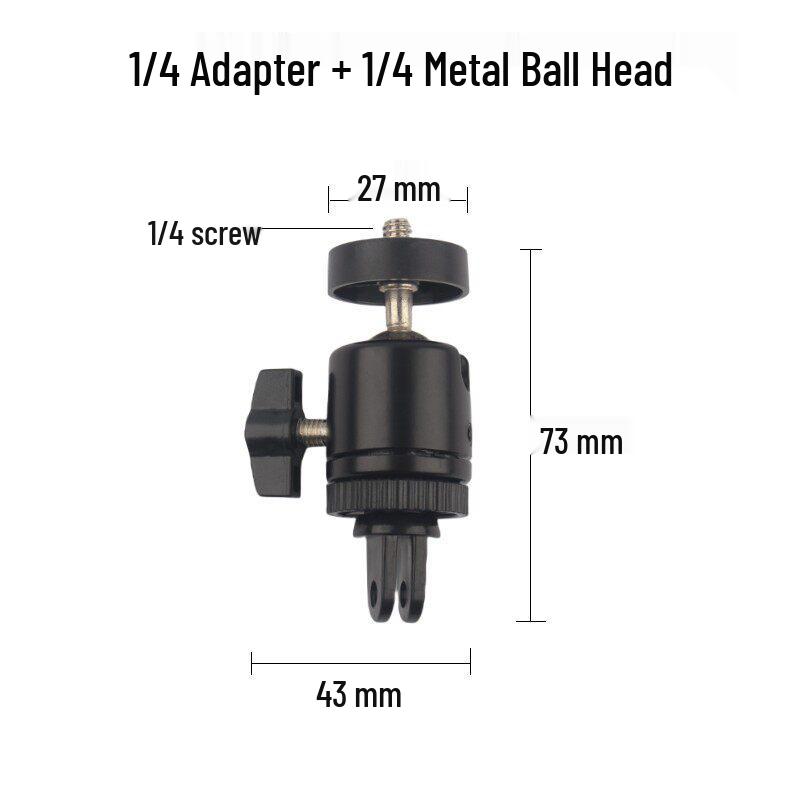Selfie Stick Adapter for Sport Camera Tripod with 1/4" Screw Base