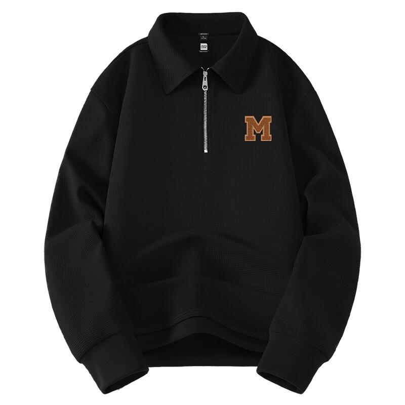 Jeanswest Men's Waffle Knit Pullover Sweatshirt