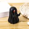 Ghost Phone Holder Cute Small Middle Finger Ghost Figurine Phone Stand Halloween Tabletop Pen Holder for Home Office Desktop Decoration
