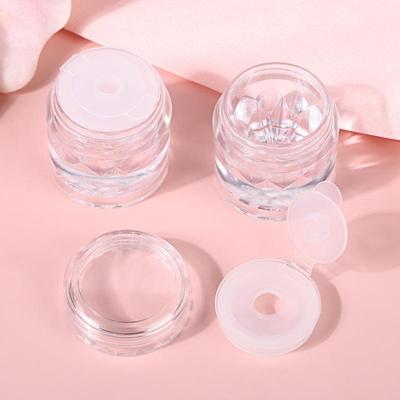2/5 STÜCK Leere Siebgläser mit Netz – Behälter mit transparentem Deckel zum Nachfüllen für losen Puder und DIY-Kosmetik