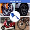 2Pcs Wheel Brush Set - Car Wheel Brush and Rim Brush Washing Tool for Car Alloy Wheel with Grip Handle, Alloy Rim Cleaner Tire Scrubber