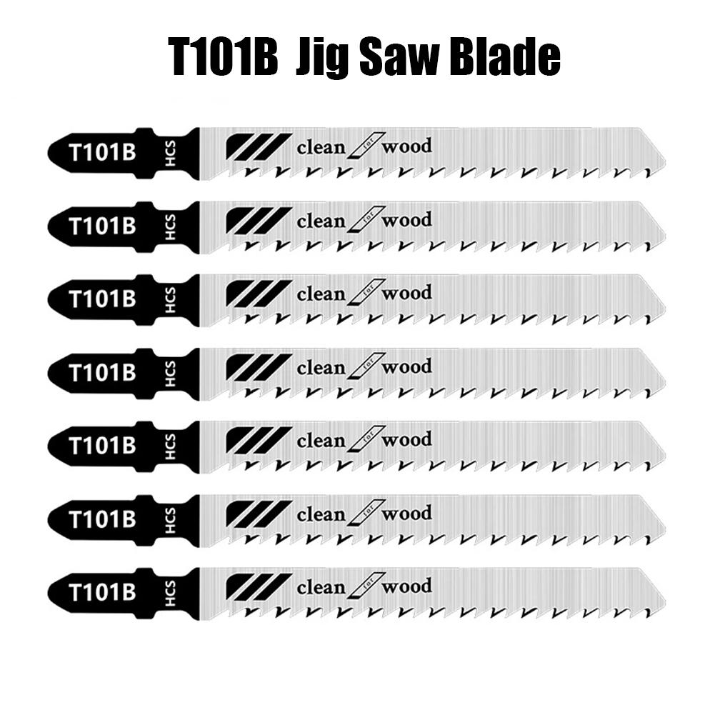 5pcs Jig Saw Blade Metal Wood Assorted Blade T101B Woodworking Power Tool HSS Jigsaw Saw Blades