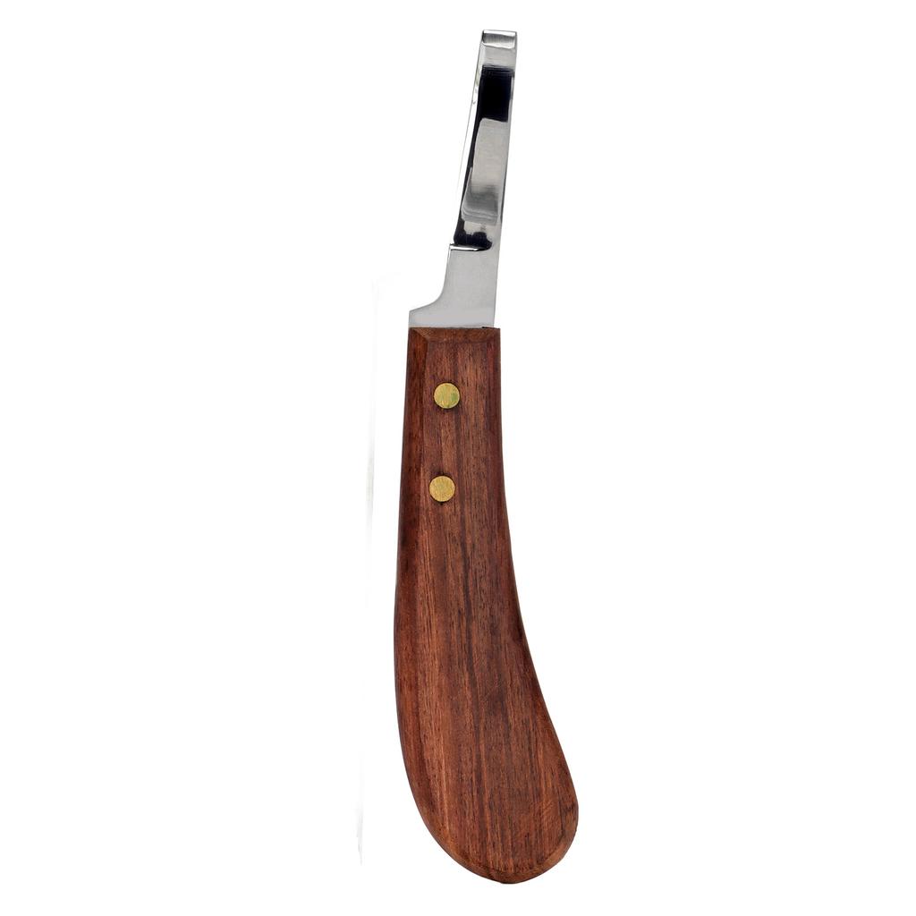 Steel Hoof Knife with Wooden Handle Pointed Cattle Livestock Hand Hoof Trimming Tool for FarmRight