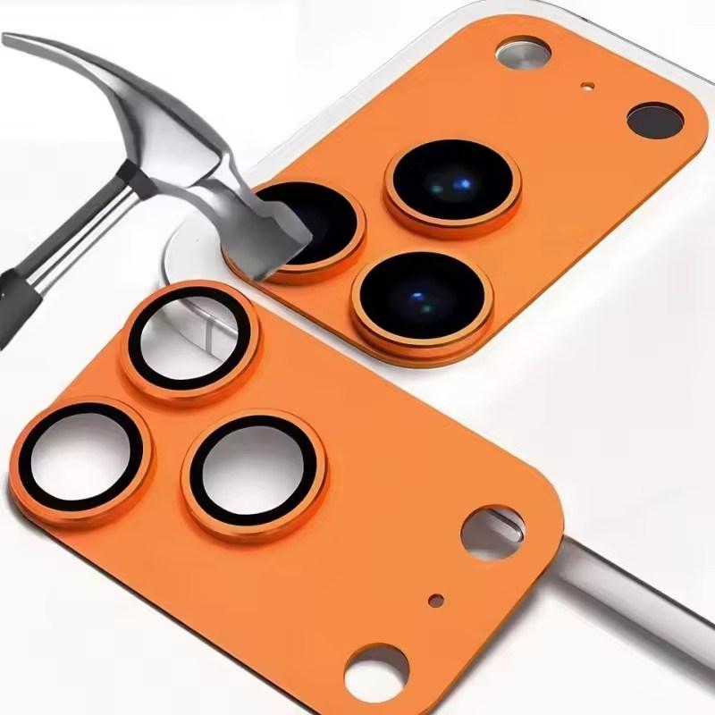 Pansret kameralinsebeskytter for iPhone 17 Pro max 17pro Metallramme Ring Bakre linse Herdet glassdeksel for iphone17pro Kapsel