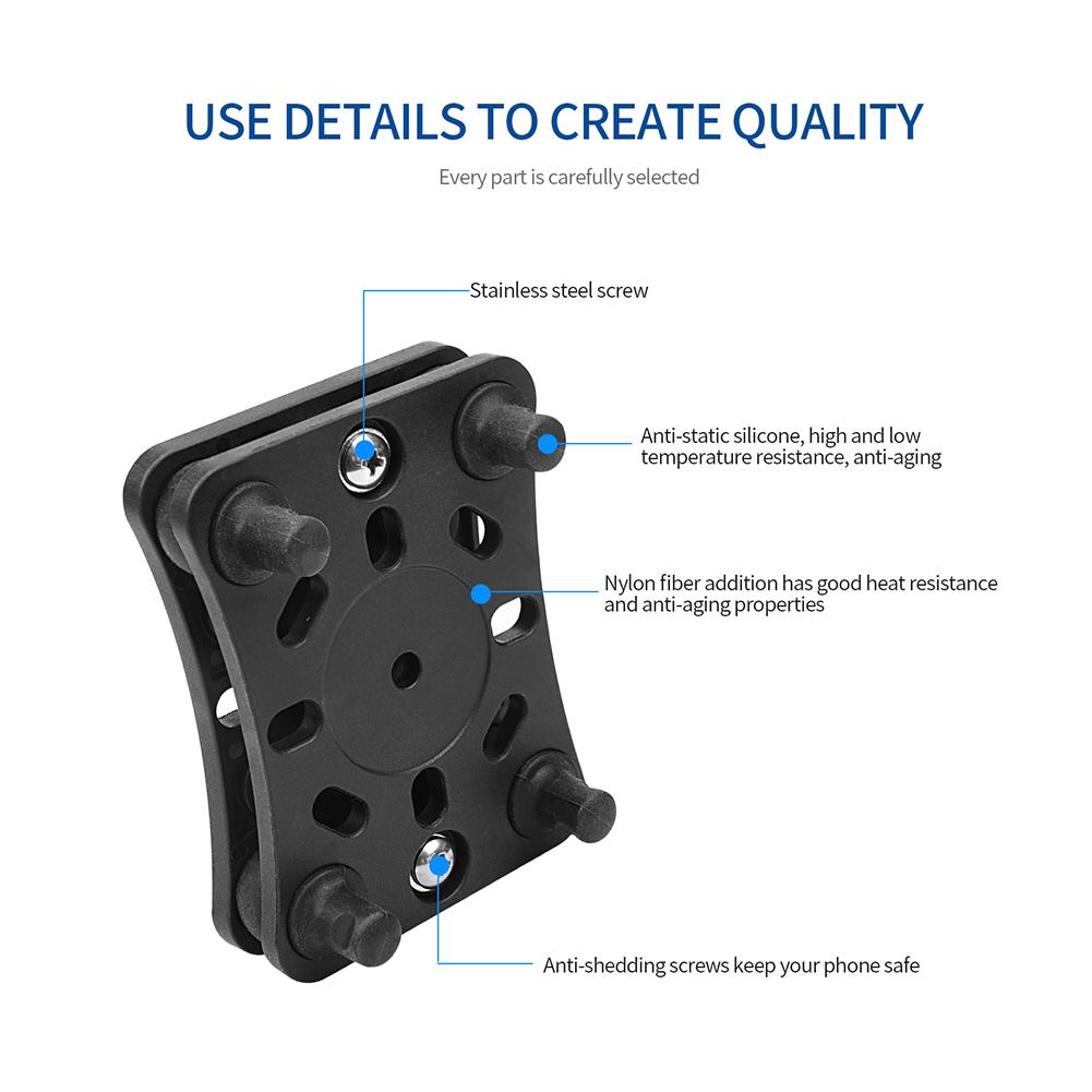 Motorcycle Mobile Phone Holder Shock Absorber Anti-Shake Shockproof Silicone Mount Motorcycle Bike Handlebars Mobile Support