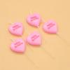 New Cute 5-pack Heart-shaped Letters Happy Birthday Candles Valentine's Day Pink Small Love Candles