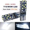 2/10 PCS Super Bright T10 W5W LED Bulbs Canbus 12/24V 7000K White Car Interior Dome Maps Trunk License Plate Wedge Side Lights Bulbs 7