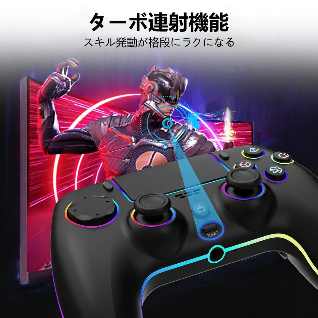 Switch Controller Gamepad Release 25 Hours Continuous 1500mAh High Back Macro Turbo Bluetooth Wireless RGB Gyro Compatible with Includes Japanese