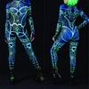 Unisex Cyber Punk Spider Web 3D Digital Printing Halloween Cosplay Costume Women Men Carnival Jumpsuit Party Role Play Outfit