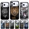 Animal Lion Wolf Tiger Phone Case for iPhone 17 16 15 14 13 Pro Max Back Cover for 12 11 Pro Coque
