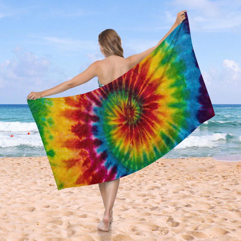 

Tie-Dye Printed Beach Towel
