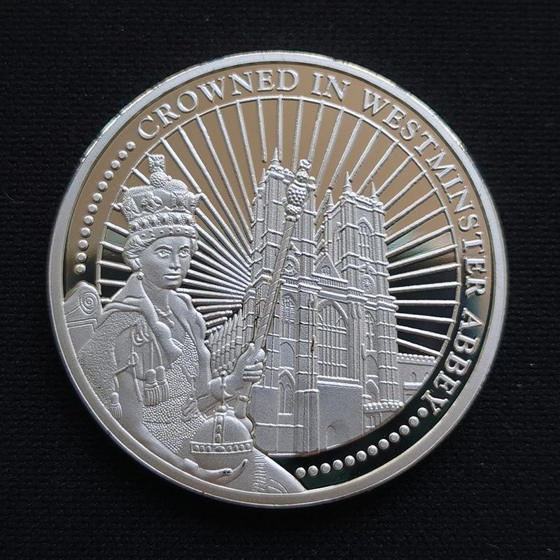 Médaille commémorative du jubilé de platine de la reine Elizabeth II Pièce commémorative en or, argent et cuivre Médaille Pièce